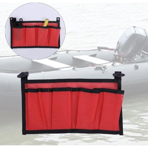 11.8x7.5inch Durable Marine Boat Tools Storage Mesh Bag Pouch Yacht Kayak Canoe Dinghy Gear Beer Tackle Box Net Holder Organizer