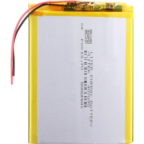 3.7V 5000mah (polymer lithium ion battery) Li-ion battery for tablet pc 7 inch 407095 387095 replace High capacity