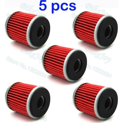 5pcs/pack Oil Filter For 2009-2013 XT250 YZ250F YZ450F WR250F WR450F WR250R Dirt Bike