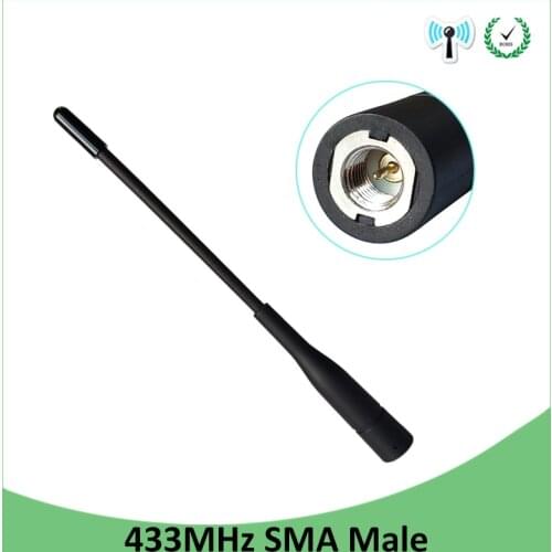 1pcs 433MHz antenna SMA Male Connector antena 433 mhz antenne directional waterproof antennas for Walkie talkie wireless