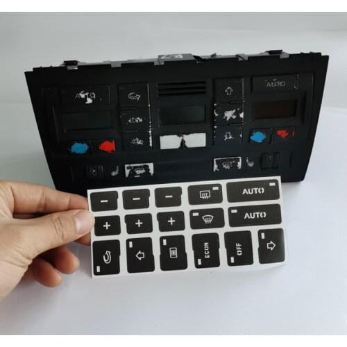 Car Interior Car Button Repair Sticker for Audi A4 B6 B7 Central Control Button AC Sticker CD Broadcast Audio Button Car Sticker