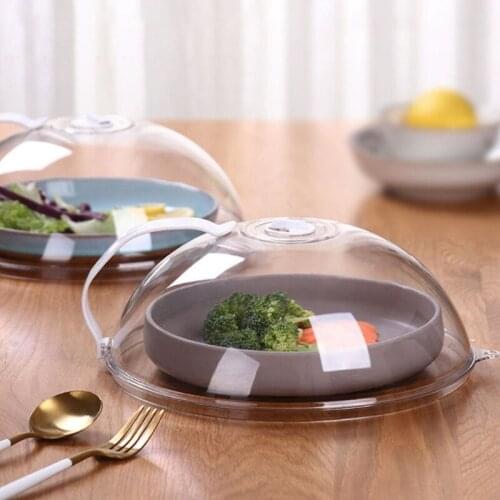 Large Transparent Microwave Food Heating Covers Professional Anti-Sputtering M2EE