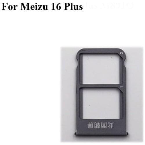 2PCS For Meizu 16 Plus New Tested Sim Card Holder Tray Card Slot For Meizu 16Plus Sim Card Holder Replacement Parts