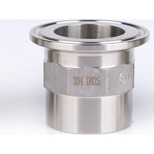316L Stainless Steel Sanitary Female Thread Hex Ferrule Fitting Tri Clamp Type DN15 DN20 DN25 DN32 DN40 DN50 1/2" 3/4" 1" 2"
