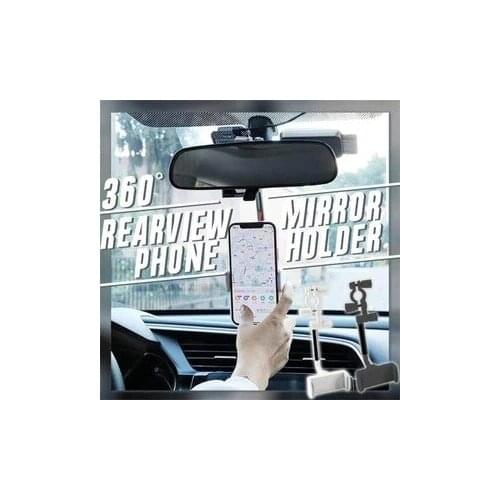 Flexible Car Phone Holder Car Rearview Mirror Mount Phone Holder Gps Seat Smartphone Car Phone Holder Stand Adjustable Support