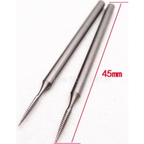 1Pcs 2.35 Shank Tungsten Steel Engraving Knife With Plastic Wood Carvings Olive Kernel Ivory Fruit Dental Shape Chisel