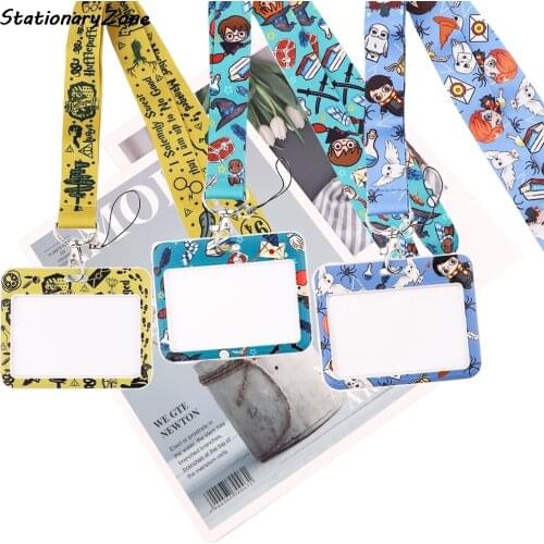 JY027 Cartoon Magical School Lanyard Plant Neck Strap for Key ID Card Cell Phone Straps Badge Holder Fashion Student Accessories
