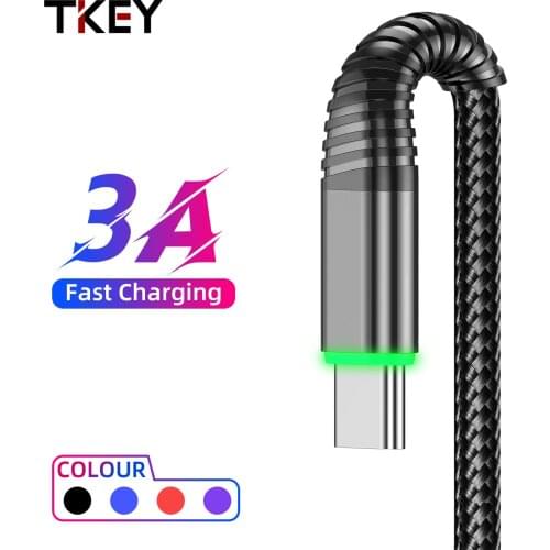 0.5m/1m/2m Type-c Cable Data Wire 3A Mobile Phone Quick Charging Line USB C Data Charge Cord For Huawei Mate 30 20 Pro Nova 6 5