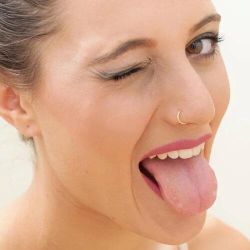 925 Silver Nose Ring Real Piercing Gold Filled Jewelry Handmade 2PCS Cuff Body Jewelry Piercing Boho Nose Ring