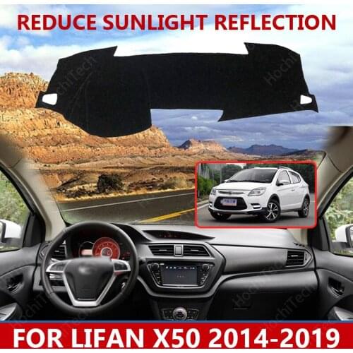 For Lifan X50 2014-2019 Dashmats Car-styling Accessories Dashboard Cover Pad Carpet sunshade