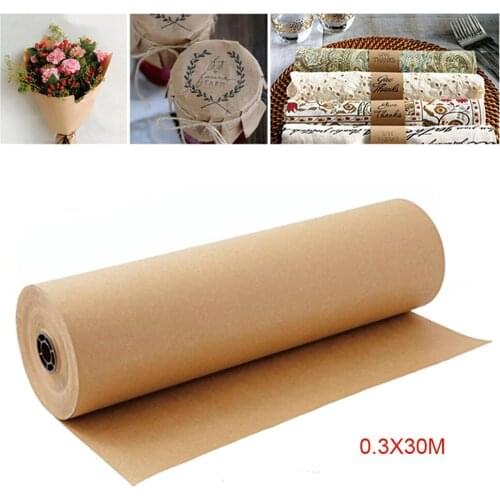 Craft Wrapping Paper 0.3X30M Flower Gift Box Wrapper Party Decoration