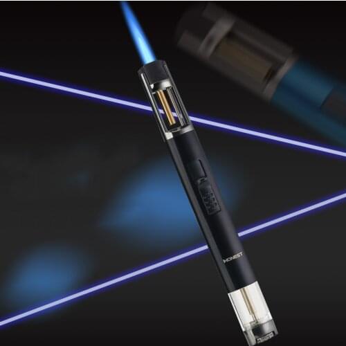 Metal Jet Butane Gas Pipe Kitchen Welding Lighter Spray Gun Torch Turbo Windproof Cigar Unusual Lighters Gadgets For Men