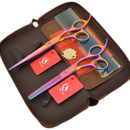 Hair Scissors Set Meisha 7.0 Inch Hairdressing Hair Scissor Cutting Shears 6.5 Inch Hair Thinning Shears for Salon Barber A0133A
