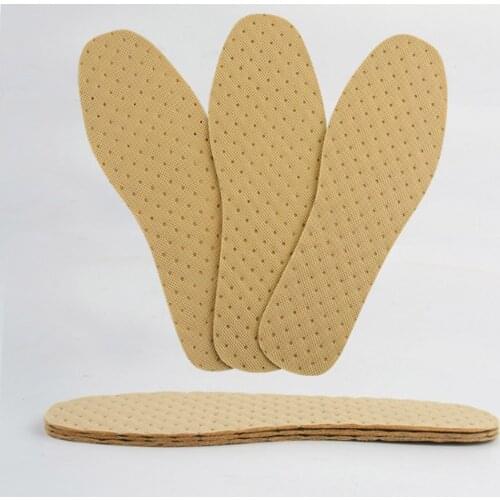 New Arrive 1 Pair Comfortable Wood Pulp Shoes Insole Inserts Footwear Deodorant Breathable Quick-Drying Insole adjustable Insole