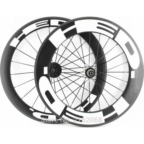 New 700C front 60mm+rear 88mm clincher rim Road bike matte UD full carbon fibre bicycle wheelsets 20.5/23/25mm width Free ship