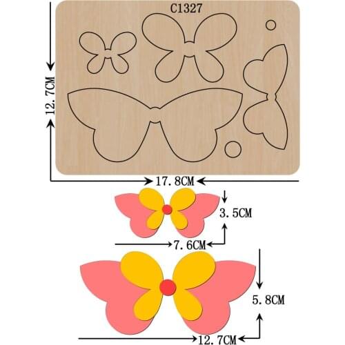 New BOW Wooden die Scrapbooking C-1327 Cutting Dies Multiple sizes