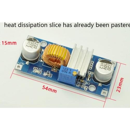 5A LED Drive Lithium Ion Batteries Power Supply Module step down input 4-38V output 1.25-36V Constant current constant voltage