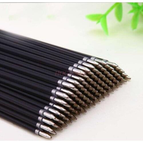 100pcs Black blue red ink convenient ballpoint pen refill low carbon environmental protection office student supplies ink refill