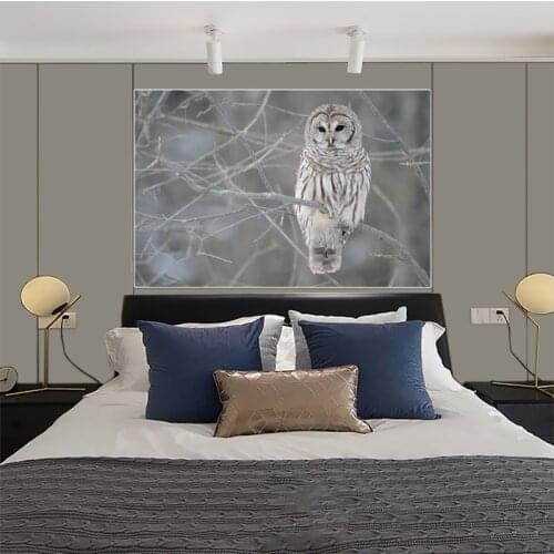Cute Owl Canvas Painting Modern Animal Art Posters and Prints Wall Pictures Nordic Bedroom Living Room Home Decoration