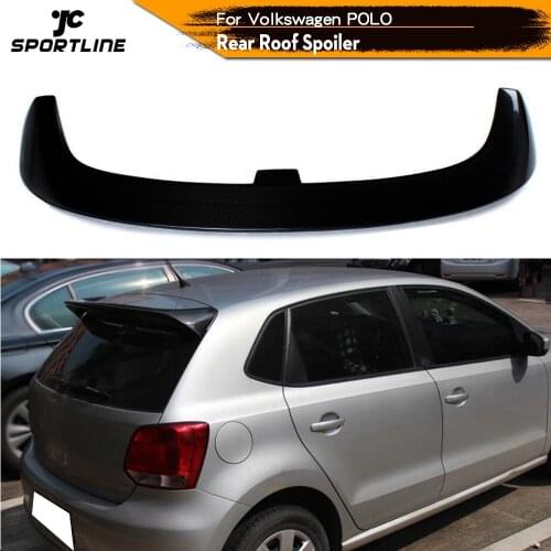 Carbon Fiber / FRP Car Roof Spoiler Rear Window Wing Lip for VW Polo 6R 2013 - 2017 Car Styling