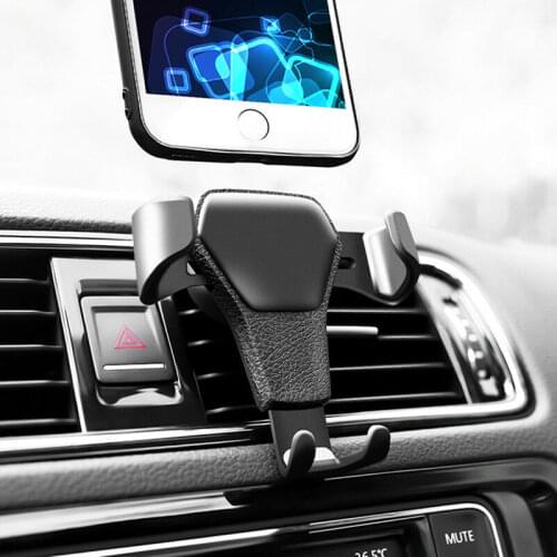 Universal Gravity Auto Phone Holder Car Air Vent Clip Mount Mobile Phone Holder GPS Support For iPhone 11 XS X XR Samsung Huawei