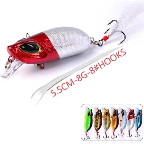 Wobbler For Pike Trolling Jerkbait Minnow Crankbait Carp Fishing Lure Jigging 3d Eyes Fish Hard Plastic Bait Artificial Tackle