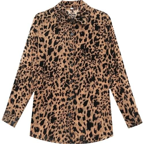 WIGADFHK Leopard Blouses