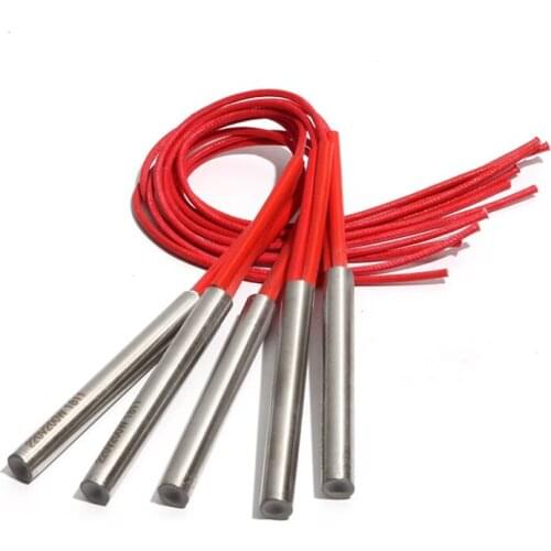 10PCS 10.5mm 80~95mm 201SUS Single Head Dual Heating Pipe 110V/220V/380V Tubular Heater 200W/210W/220W/230W/250W