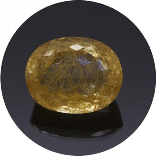 22,16 ct. Rutile Quartz Oval Cut
