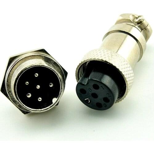4Pcs/Lot Gx16 Gx16-6 6P 6Pin 16Mm Male&Female Wire Panel Connector Plug Circular Aviation Connector Socket Plug