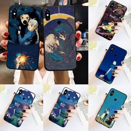 Studio Ghibli Howls Moving Castle Phone Case For Xiaomi Redmi Note 4 4x 5 6 7 8 pro S2 PLUS 6A PRO
