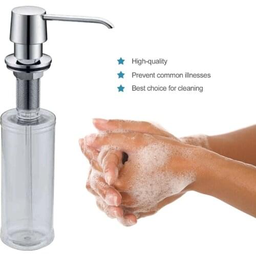 320Ml Kitchen Sink Soap Dispenser Copper Manual Press Pump Liquid Under Sink Soap Shampoo Bottle