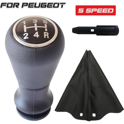 Car Gear Shift Knob Boot Cover Gear Gaiter Shift Lever For Peugeot 106 206 306 307 308 309 405 406 407 508 605 607 806 807 C2 C5