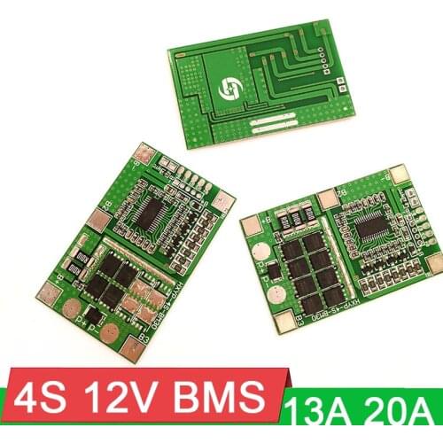 4S 13A 20A 12.8V/ 14.4V LiFePO4 Lithium iron phosphate Battery BMS Protection PCB Board 30A current limit 4 Cell PackS 3.2V