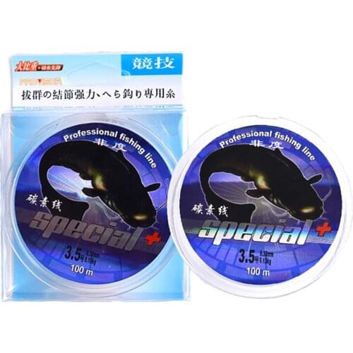 100m Fishing Line Fluorocarbon Fishing Line Fly Fishing Line Bass Carp Fishing Pesca Clear Carbon Fiber Leader Line