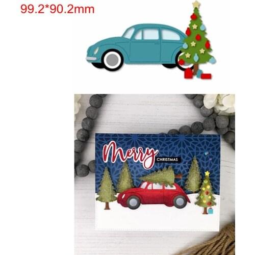 Metal Cutting Dies Merry Christmas Car Tree Gift Hot Selling Embossing Cards Handmade Paper New Stencils Die Cut DIY Scrapbook