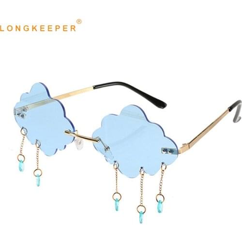 New Fashion Rimless Sunglasses Women Luxury Brand Clouds Sun Glasses Ladies Punk Glasses Shades UV400 lunette de soleil femme