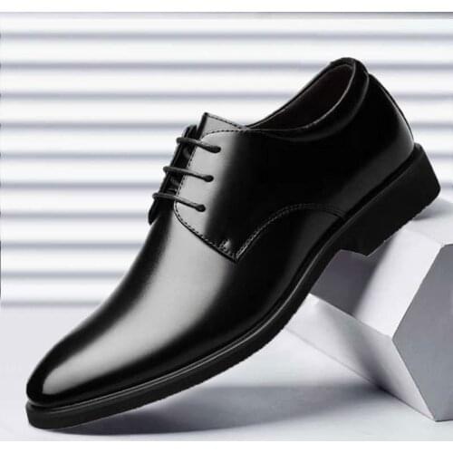 New Classic Business Men Dress Shoes Fashion Elegant Formal Wedding Shoes Men Slip on Office Oxford Shoes for Men Plus size38-48