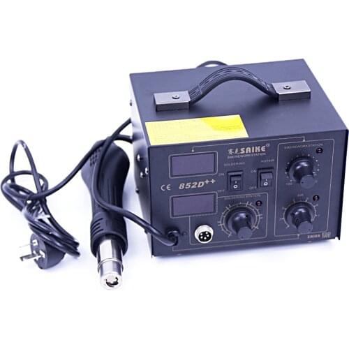 Desoldering Station 700W Hot Air Gun Dual Digital Display SAIKE 852D++ Two-in-one Thermostat Electric Soldering Iron