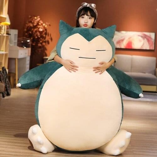 Big Size Snorlax Plush Doll Cute Bear Pokemoned Pikachued Stuffed Toys Soft Pillow Gifts For Children Kids Birthday Present