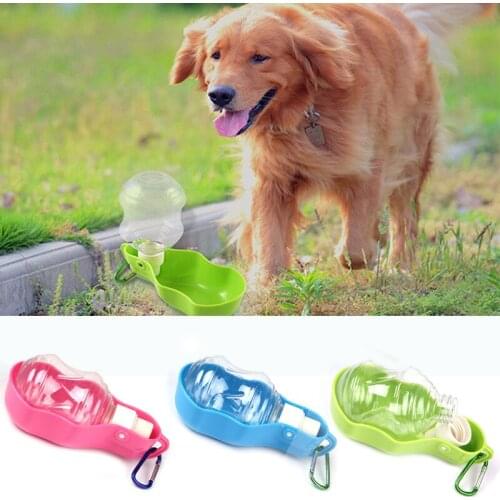 250ml/500ml Portable Dog Water Bottle Travel Dog Bowl Cups Dogs Cats Feeding Water Outdoor For Puppy Pets Products