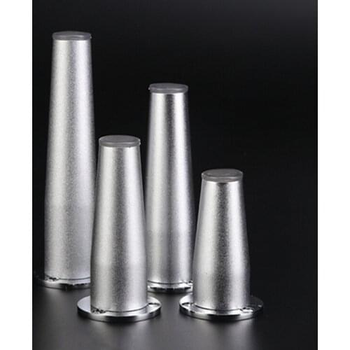 Adjustable Height Furniture Legs Zinc Alloy Square Metal Table Legs For TV Cabinet Sofa Foot Support Furniture Level