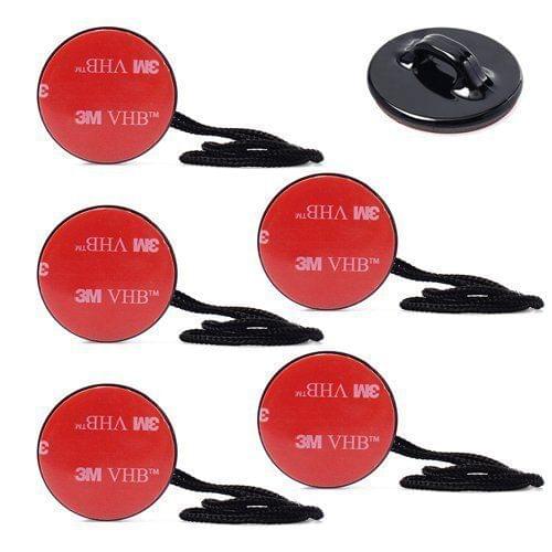 5x Insurance Tether Straps +3M Sticker Mounting for GoPro Hero 1/2/3/3+/4 OS36