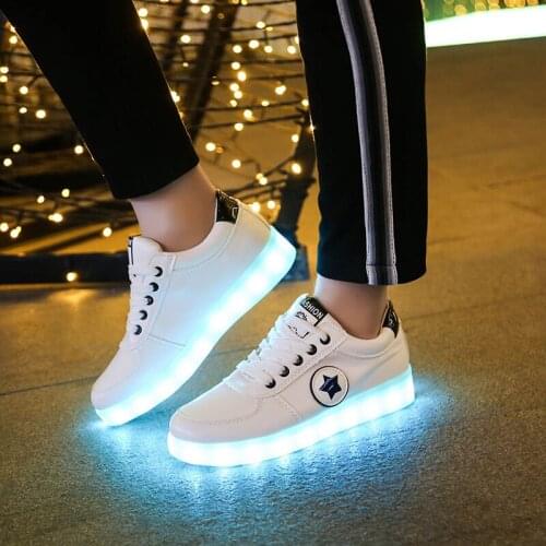 LED Shoes for Adults USB Recharge Sneakers with Light Shoes Luminous Sneakers for Women & men Party and Dance