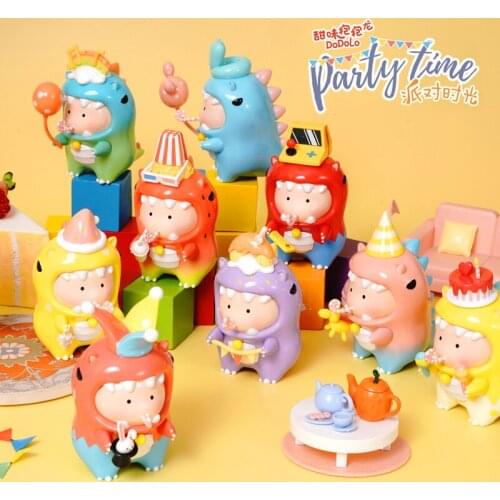 Party Time DoDoLo Dragon Blind Random Box Toys Anime Action Figure Surprise Items Figurine Doll For Gift Collection 9Pcs/Set