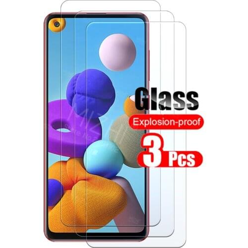 3pcs protective glass for samsung a21s screen protector for samsung galaxy a21s a 21s sm-a217f on sumsung safety tremp glas film