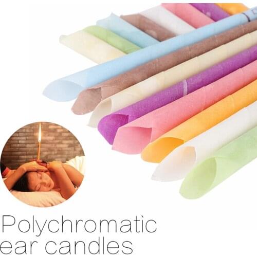 10pcs Ear Wax Removal Cleaner Ear Coning Treatment Indiana Therapy Fragrance Candling Ear Treatment Healthy Care Ear Candles