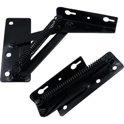 2Pcs Adjustable Angle Mechanism Hinge Metal Steel Black Sofa Bed Bedding Hardware Small Dual-Purpose Hinge High Quality