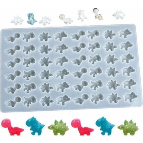 48 Even Cute Little Dinosaur Turtle Silicone Mold Cartoon Mold Handmade Crafts Animal Shape Epoxy Resin Mold