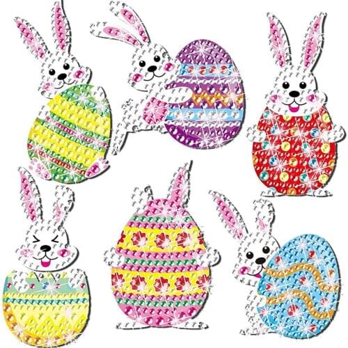 5D Diamond Painting for Kids Easter Spring Creativity DIY Arts and Crafts for Kids Diamond Painting Stickers Gem Art Kits